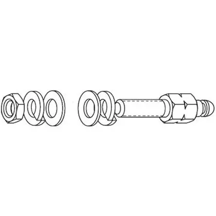 Produktfoto 1 von Provertha 103 Stift-Umbausatz für Sub-D Steckverbinder, 2 Kontakte, Stecker, Schwarz