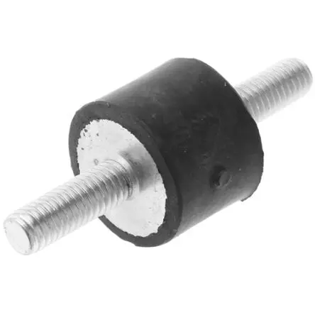 Produktfoto 1 von FIBET Fibet VV Mounts Naturgummi Zylindrisch Gummipuffer, Außen-/Außengewinde Puffer Bohrung 6 mm M6 53 kg, Ø 25 mm x 13