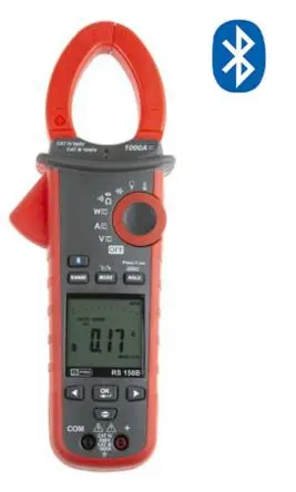 Produktfoto 1 von RS PRO 158B Stromzange Stromstärkenmesszange 99 A CAT III, CAT IV 999.9 V ac, 999.9 V dc / 1000 A dc, 100 kΩ,