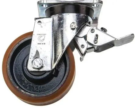 Produktfoto 1 von LAG Gebremst, schwenkbar Rolle, Rad ø 150 mm, 450 kg, Ges H. 202 mm, Rad B. 40 mm