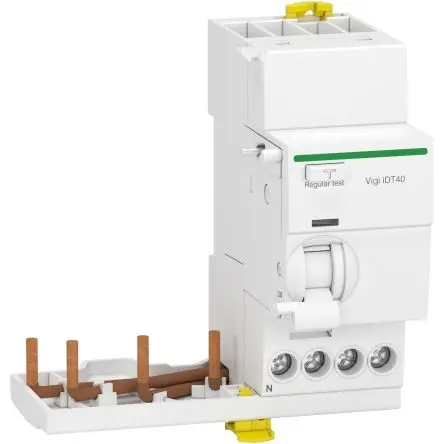 Produktfoto 1 von Schneider Electric Acti9 iDT40 Fehlerstrom-Schutzeinrichtung, 3-polig, 40A, 30 mA Acti9 NF, EN/IEC 61009-2-1, CE