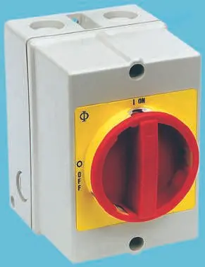 Produktfoto 1 von Kraus & Naimer KG Trennschalter 3-polig Oberfläche 40A 15 kW Gelb, Rot IP66, IP67 3-phasig