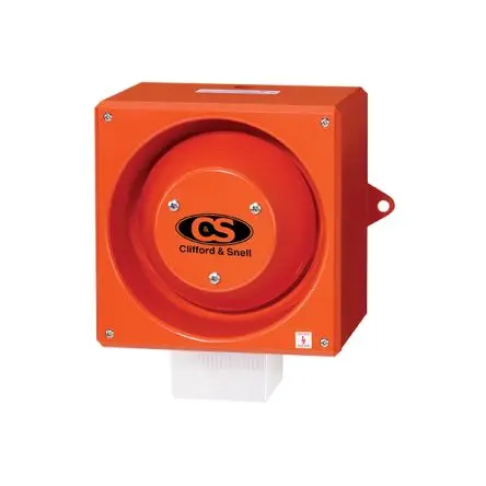 Produktfoto 1 von Clifford & Snell YL80, Filament/Warnsummer-Licht Beacon-Sounder-Kombination 230V ac Matt IP66 Wand / 116 dB 116 dB @ 1m