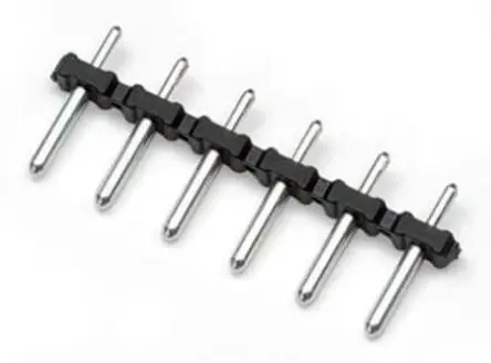 WAGO 806 Leiterplattenleiste Gerade, 10-polig / 1-reihig, Raster 5 mm Raster, Leiterplatten-Steckverbinder, Unisoliert
