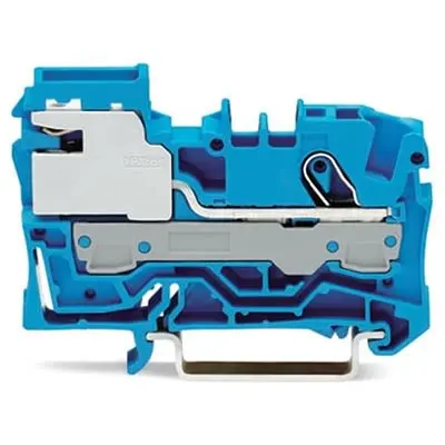 Produktfoto 1 von WAGO TOPJOB S Anschlussklemmenblock DIN-Schiene 1 Blau, 6mm², 1000V Zugfederklemme IECEx, EAC Ex, ATEX