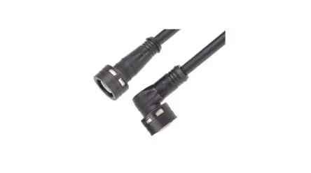 Molex Brad Ultra-Lock, 8-polig konfektioniertes Sensorkabel, M12, Rechtwinklig Buchse / M12, Gerade Stecker, Länge 1 m