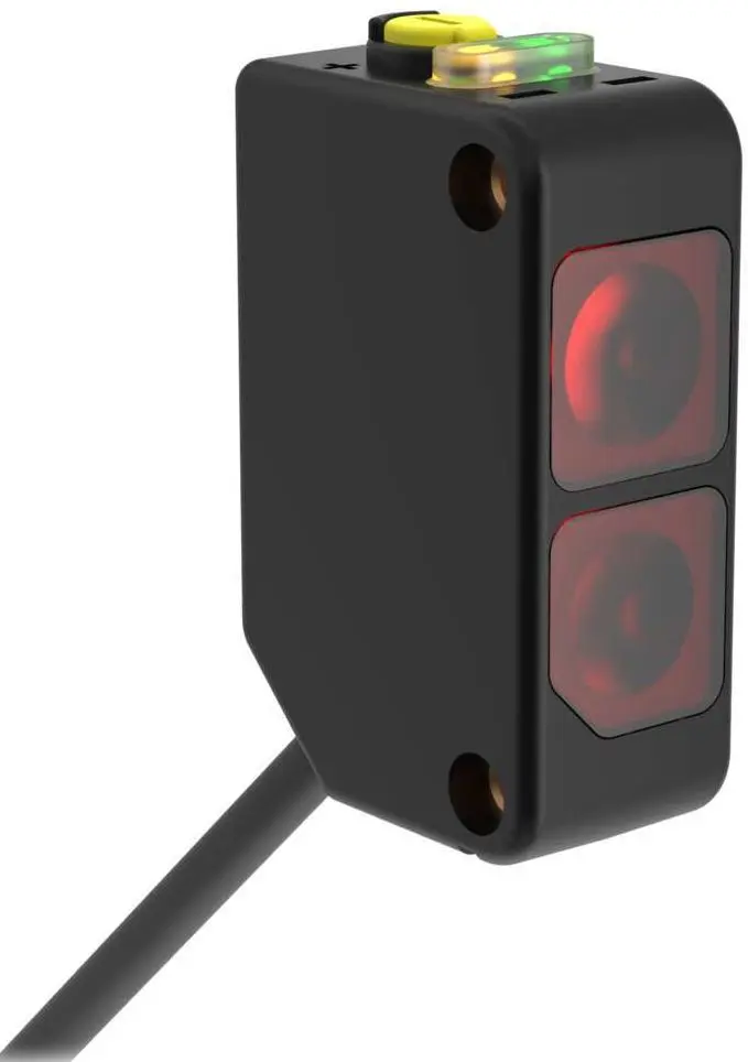 Produktfoto 1 von Banner Rechteckig Optischer Sensor, Diffus, Bereich 800 mm, PNP Ausgang, M12, Hell-/dunkelschaltend