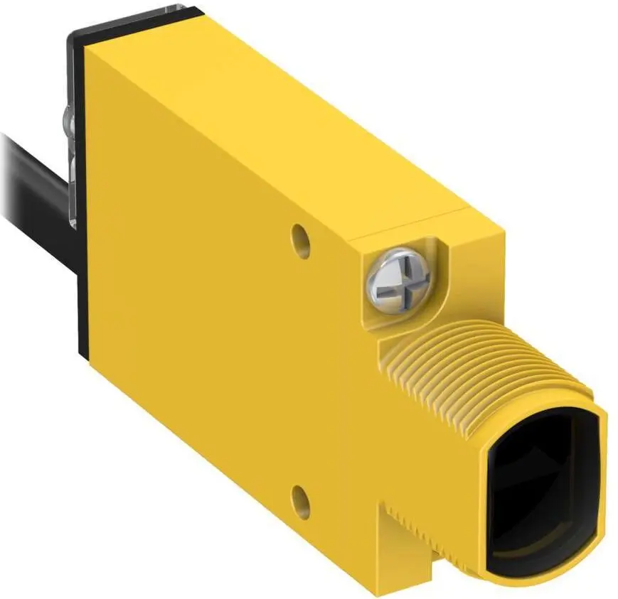 Produktfoto 1 von Banner Rechteckig Optischer Sensor, Dagegen, Bereich 3 m, NPN/PNP Ausgang, Integral QD, Hell-/dunkelschaltend