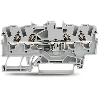 Produktfoto 1 von WAGO TOPJOB S Anschlussklemmenblock DIN-Schiene 1 Grau, 1.5mm² Zugfederklemme