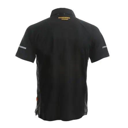 Produktfoto 1 von DeWALT Rutland Kurzarm Polohemd, Polyester Schwarz, Grau 122 to 127 cm