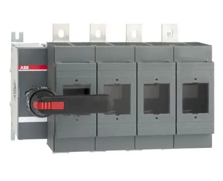 Produktfoto 1 von ABB 1SCA02 Sicherungsschalter-Trennschalter / 4-polig 630 A 630A Umschlossen, C1-C2 Sicherungsgröße