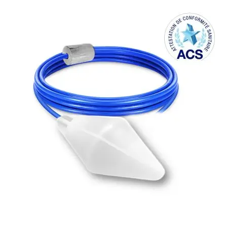 Produktfoto 1 von ATMI Schwimmerschalter Kabel 125 V dc, 1-poliger Umschalter, -40 °C 250 V ac → 85 °C, mit 5 m Leitung