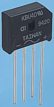 Vishay Brückengleichrichter 400 V 200 A Durchsteckmontage 1 V KBU Einfach 4-Pin 5 μA
