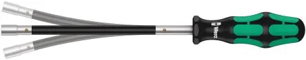 Produktfoto 1 von Wera 6 mm Sechskant Steckschlüssel-Handgriff Schließer (NO), Länge 265mm / Klinge 167 mm