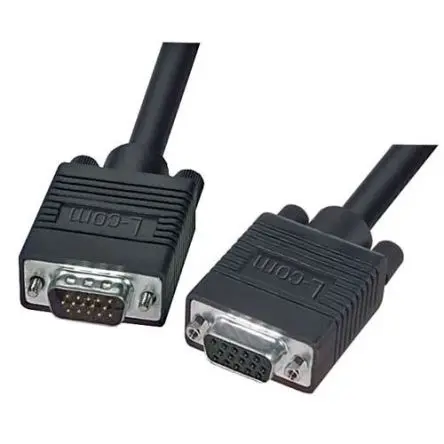 Produktfoto 1 von L-Com VGA-Kabel A D-Sub, 15-polig / Stecker B HD15 / Buchse, 5 ft Polyvinylchlorid Schwarz