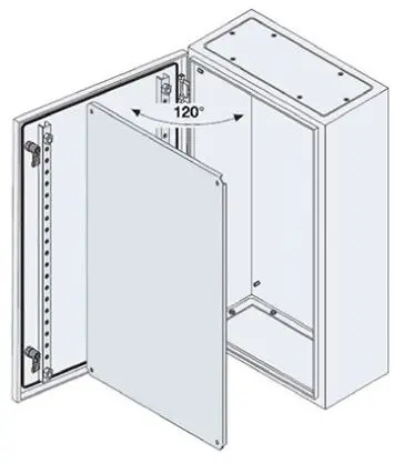 Produktfoto 1 von ABB SR2 Monobloc Stahl Wandanschlusskasten Grau IP65, HxBxT 300 mm, 300 mm x 150 mm