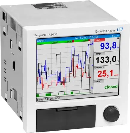 Produktfoto 1 von Endress+Hauser RSG35-B1A 6-Kanal Grafik Kurvenschreiber Strom, Frequenzeingang, Impulseingang,