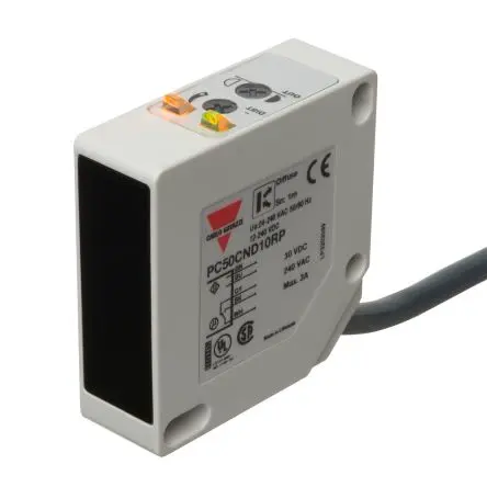 Produktfoto 1 von Carlo Gavazzi Rechteckig Optischer Sensor, Diffus-reflektierend, PNP/NPN Ausgang, Kabel