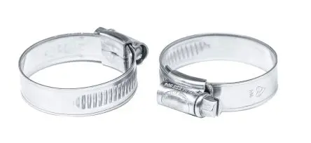 Produktfoto 1 von RS PRO Edelstahl Schlauchschelle Schneckengewinde, mit Sechskantschraube 50 mm