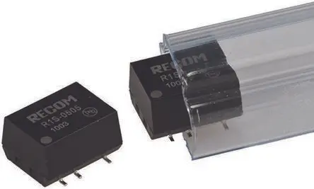 Produktfoto 1 von Recom R1S DC/DC Konverter, 12V dc OUT 84 mA Oberfläche 5V dc 1 kV dc 1 W -40 °C 100 °C