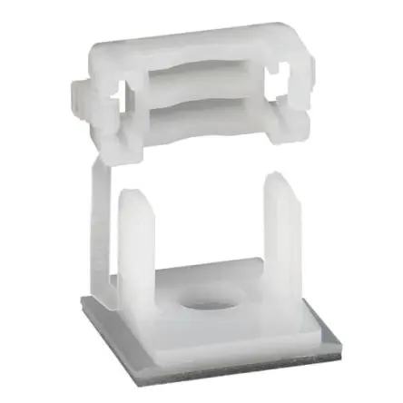 Produktfoto 1 von Thomas & Betts Klebend Kabelklemme, Nylon Natur 25 mm x 25mm für 4.3 mm