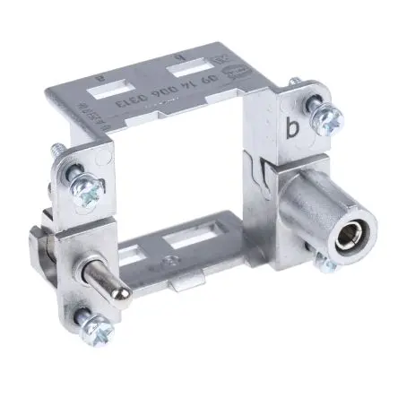 Produktfoto 1 von HARTING HAN Modular Metallrahmen für Han-Standardkappen und -gehäuse, M3, Oben, 4-polig, 10 mm², 4 mm², 6B
