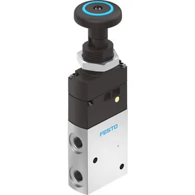 Produktfoto 1 von Festo, Drucktaster VHEF Pneumatik-Steuerventil, manuell 2.5 mm, Eloxierte Aluminium-Knetlegierung 5299713