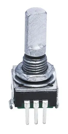 Produktfoto 1 von Bourns Drehgeber 12 Impulse/Umdrehung Impulse/U Inkrementalgeber, mit 6 mm, Flachschaft, Digital Rechteck-Signal,