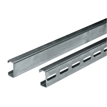 Produktfoto 1 von Schneider Electric Galvanisierter Stahl DIN-Hutschiene Gelocht, H. 21 mm B. 11mm, L. 2 m