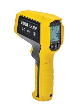 Produktfoto 1 von Chauvin Arnoux CA 1862 Infrarot Thermometer, -35 °C 12:1, bis 650 °C, ±1.8°C (±1.8 %), Fahrenheit, F, °C