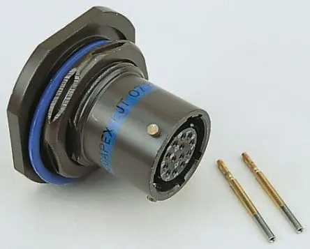 Produktfoto 1 von Amphenol Socapex, LJT MIL-Spec Rundsteckverbinder Gerade, 6-polig, 500V dc, Kabel, Gehäuse 9 Stecker, MIL-DTL-38999