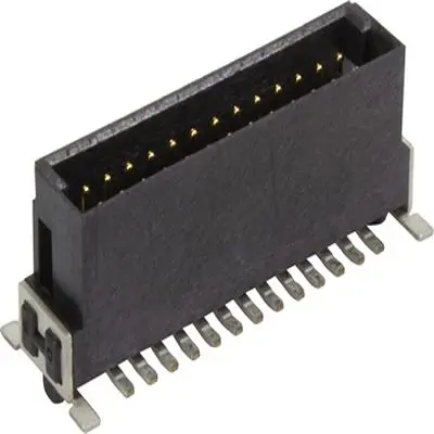 Produktfoto 1 von HARTING Har Flex Stiftleiste Gerade, 24-polig / 2-reihig, Raster 1.27 mm Raster Oberfläche, Motherboard-zu-Tochterkarte,