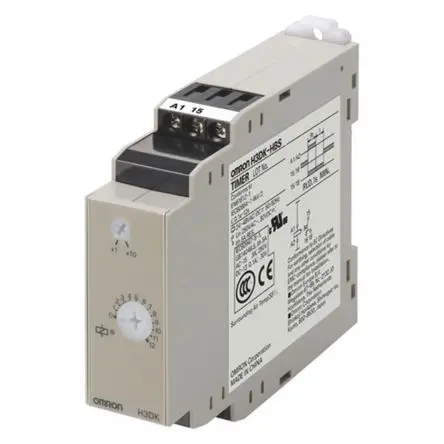 Produktfoto 1 von Omron Zeitrelais, DIN-Hutschiene 24 to 48 V ac/dc 24V ac, 48 V ac, 1 to 120 s, 2 Kont. 1, 1-poliger Umschalter