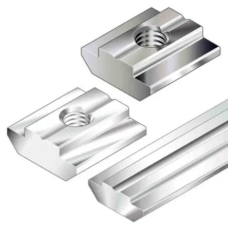 Produktfoto 1 von Bosch Rexroth Verbindungskomponente, Schleifblock, Befestigungs- und Anschlusselement für 8mm, M5, L. 16mm passend für