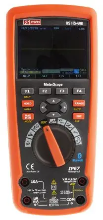Produktfoto 1 von RS PRO HS608 MeterScope Tragbar Digital Multimeter Echteffektivwert, CAT III, CAT IV 1 kV ac / 10 A ac 10 A dc, 50 mΩ