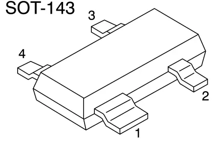 Nexperia BAT74 Oberfläche Diode Schottky-Diode Isoliert, 30 V / 200 mA, 4-Pin SOT-143