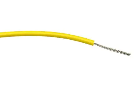Produktfoto 1 von RS PRO Schaltdraht, 18 AWG 100 m Gelb Ø 2.3 mm 24 Litzen Polyvinylchlorid