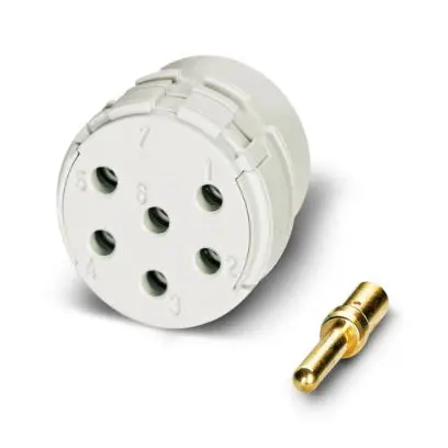 Produktfoto 1 von Phoenix Contact Kontakteinsatz Größe 2.5 mm für Schock- und vibrationsbeständig, Kontakt 6-polig