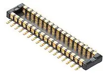 Produktfoto 1 von Molex 504622 Leiterplattenleiste Vertikal, 24-polig / 2-reihig, Raster 0.35 mm Raster Platine, Platine-Platine,