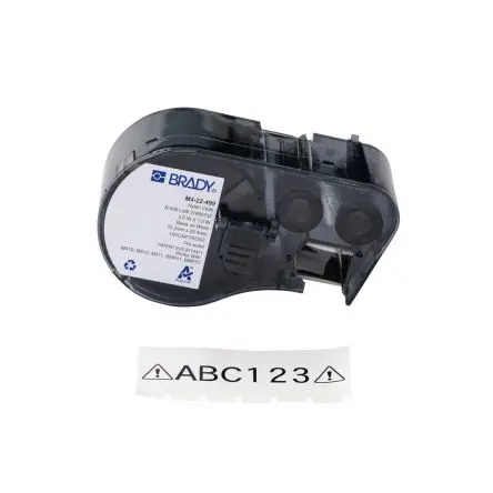 Produktfoto 1 von Brady Etikette auf Rolle B. 25.4 mm für BMP53, M511, M410, BMP41, BMP51, M510 100 Pro Rolle auf Weiß 7.62 m Schwarz