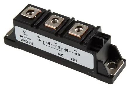 Produktfoto 1 von Vishay VS-VSKC91 Panel Diode Recovery Gleichrichter Gemeinsame Kathode, 1 kV / 100 A, 3-Pin TO-240
