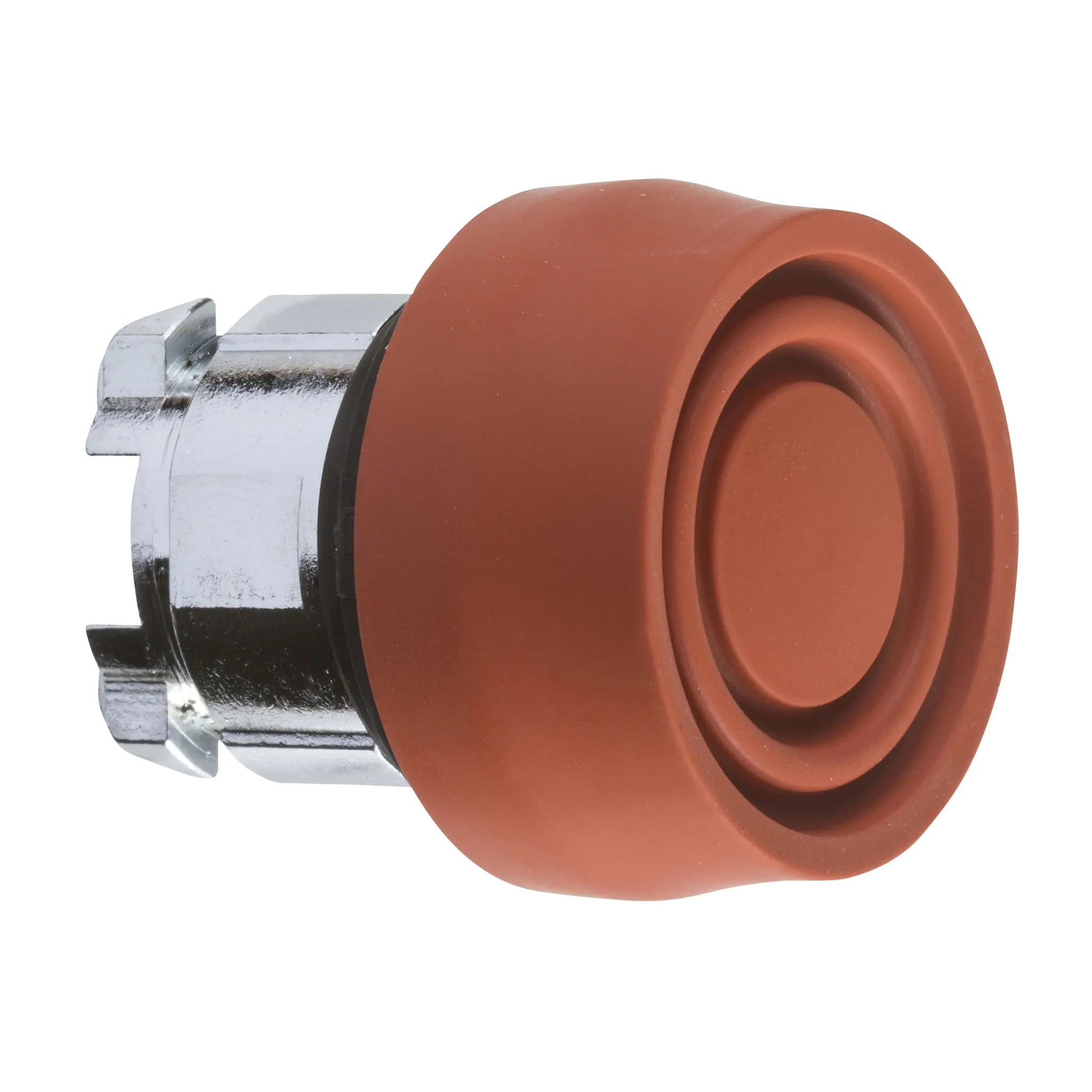 Produktfoto 1 von Schneider Electric Harmony Drucktastenkopf Ø 22 mm, Rot Federrückstellung Rund Rund Metall, IP66