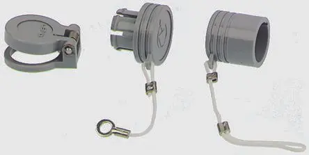 Produktfoto 1 von LEMO 2S Stecker/Buchse Staubkappe aus Polyetheretherketon, Polyamid, Messing, Edelstahl, IP50, IP54, IP68, IP66 Messing,