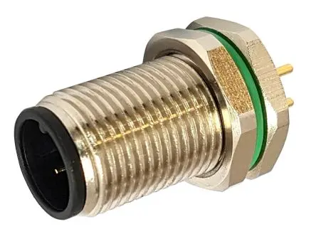 Produktfoto 1 von Bulgin Buccaneer M12 12 M12 Rundsteckverbinder Buchse 4-polig Stecker 4A Hinten IP67