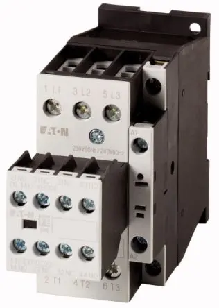 Produktfoto 1 von Eaton DILM Schütz 240V-Spule, 3-polig, 400V / 45 A 14 kW Motorsteuerung, Umkehrend 2-Hilfskontakte