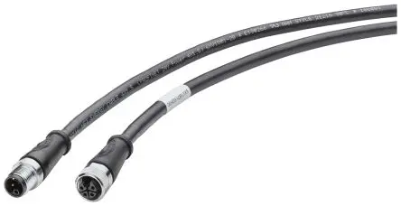 Produktfoto 1 von Siemens ET 200, 4-polig Sensor-Betätigungselementkabel, Gerade Stecker 4 / Gerade Buchse, Länge 2 m