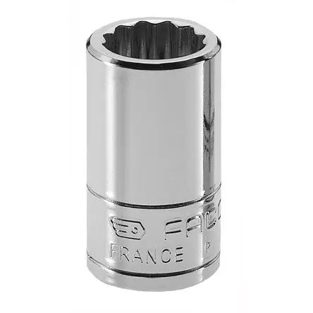 Facom 1/4 in 12-Kant Buchse SW 7/16 in Vierkant x 9mm