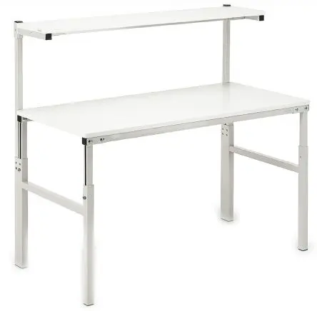 Produktfoto 1 von Treston TPH712 ESD ESD-Werkbank mit Ablage  Höhe einstellbar L. 700mm B. 1200mm H. 650 → 900 mm, 1080 →