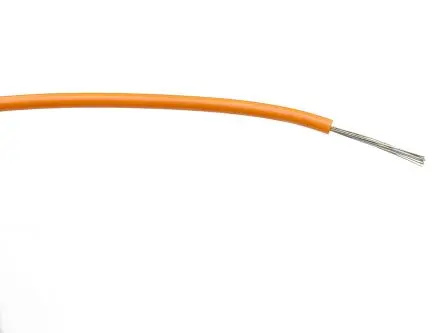 Produktfoto 1 von RS PRO Schaltdraht, 18 AWG 100 m Orange Ø 2.45 mm 24 Litzen Polyvinylchlorid
