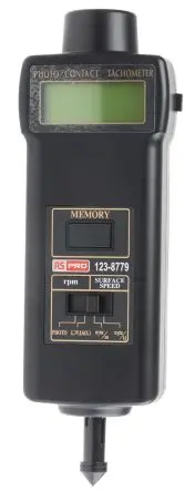 Produktfoto 1 von RS PRO, ±0.05 % LCD Drehzahlmesser → 99999U/min, 0.5 U/min